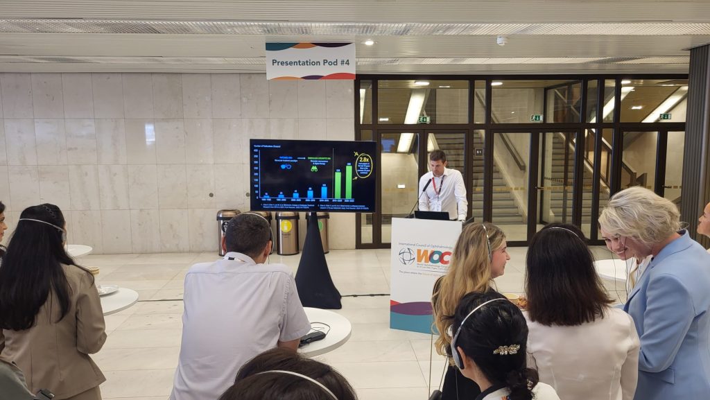 Eye Hero team presenting innovative, digital vision training program at the WOC 2026
