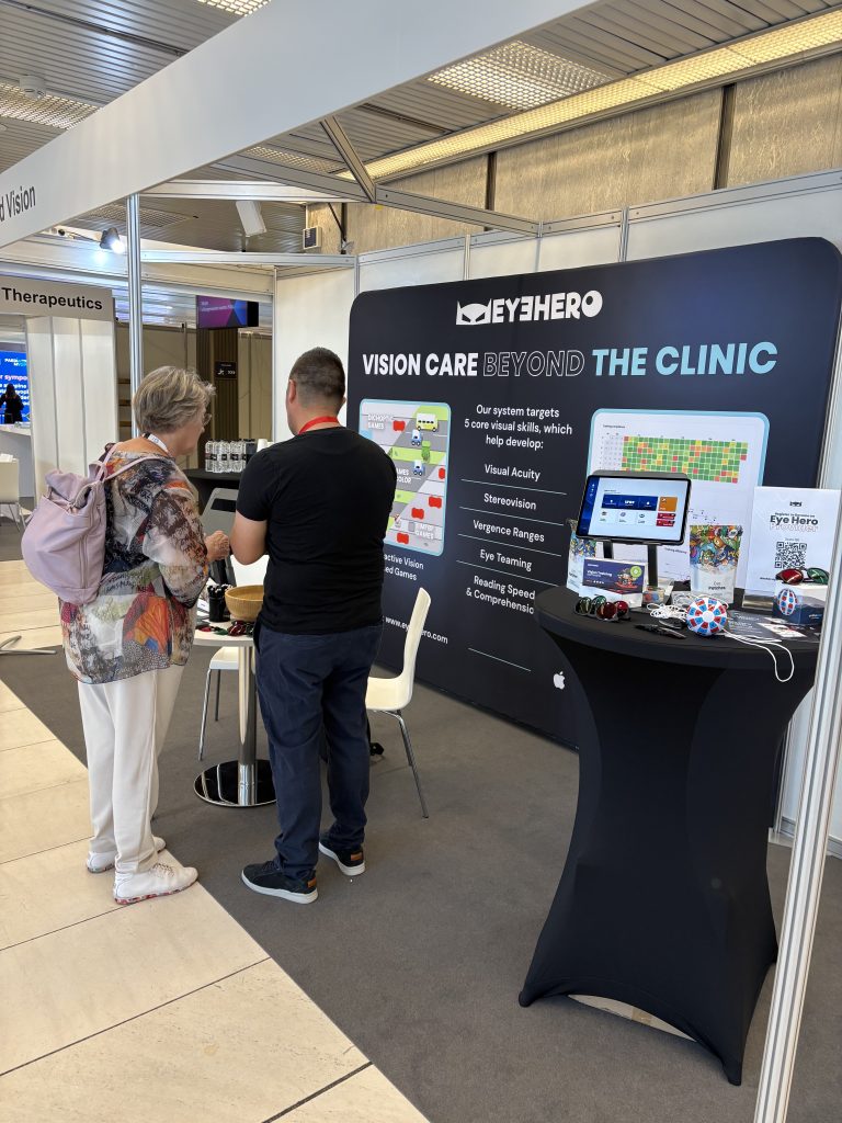 Eye Hero team showcasing Eye Hero vision training solution to the ophthalmologists and eye-care professionals